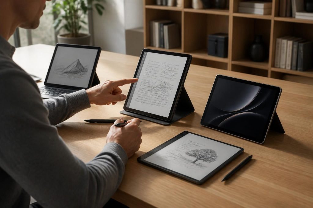 apprenez à choisir la tablette idéale pour l'écriture en fonction de vos besoins grâce à nos conseils pratiques et détaillés.
