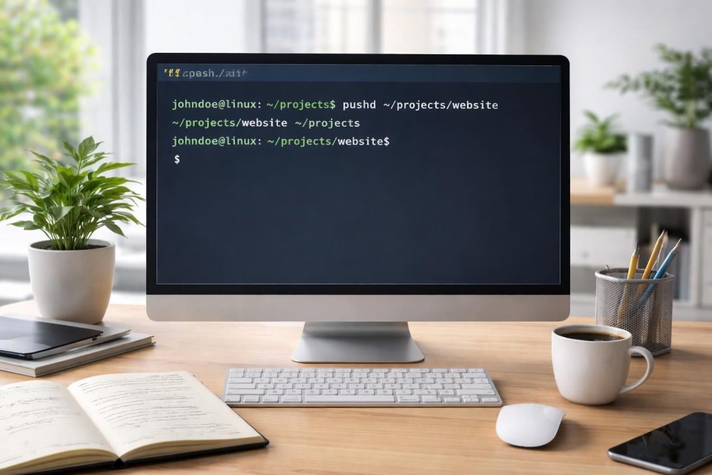 apprenez à utiliser la commande $pushd sur linux pour naviguer efficacement et simplifier la gestion de vos dossiers.